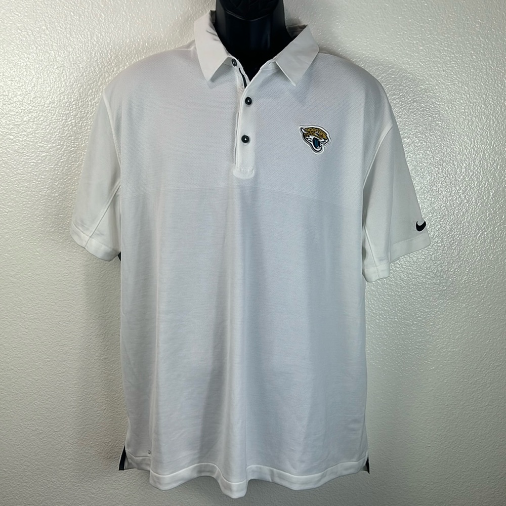 Men's Nike White Jacksonville Jaguars Elite Performance Polo XL